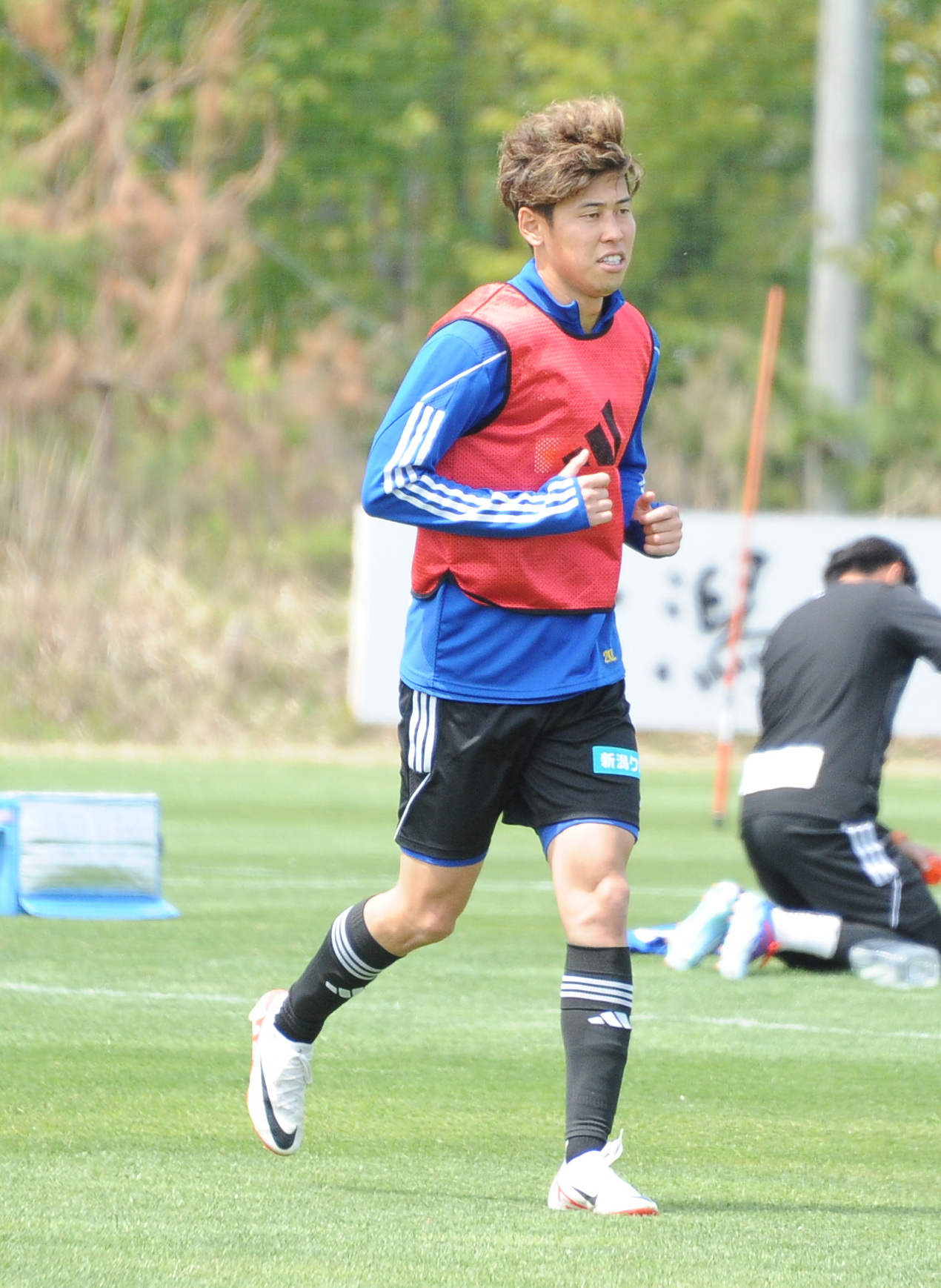 ランニングする谷口（23日撮影）
