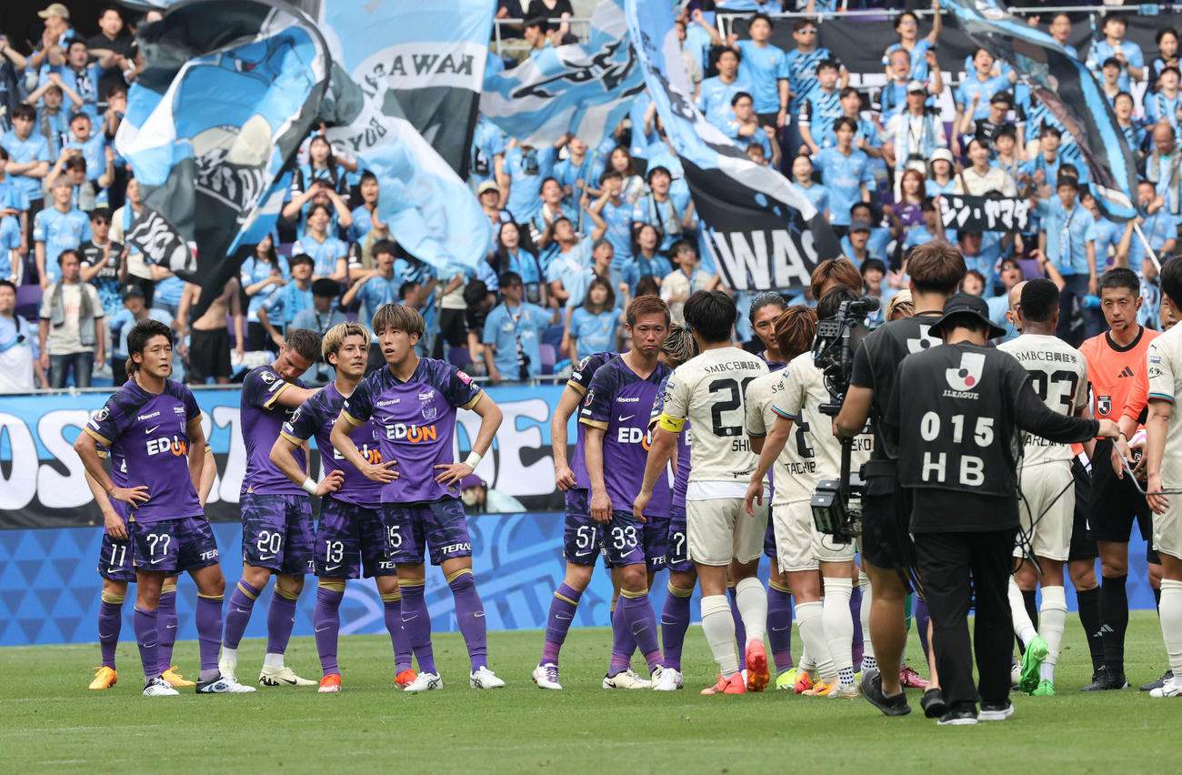 広島対川崎F 2対2のドローに終わる（撮影・加藤孝規）