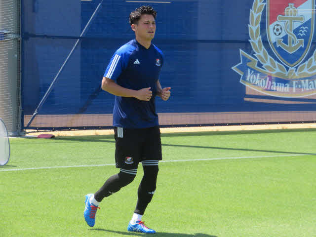 ACL決勝を前に元気な姿を見せる横浜宮市