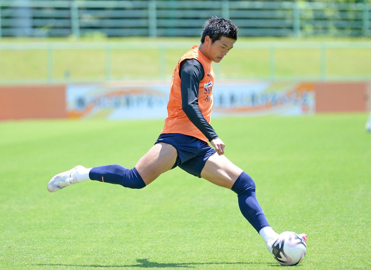 4試合ぶりのゴールを誓った清水北川