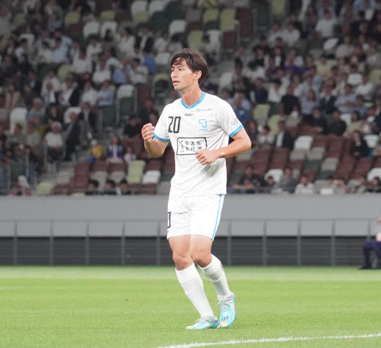 JFL第11節クリアソン新宿戦に勝利したFCティアモ枚方FC小柳陸（撮影・佐藤成）