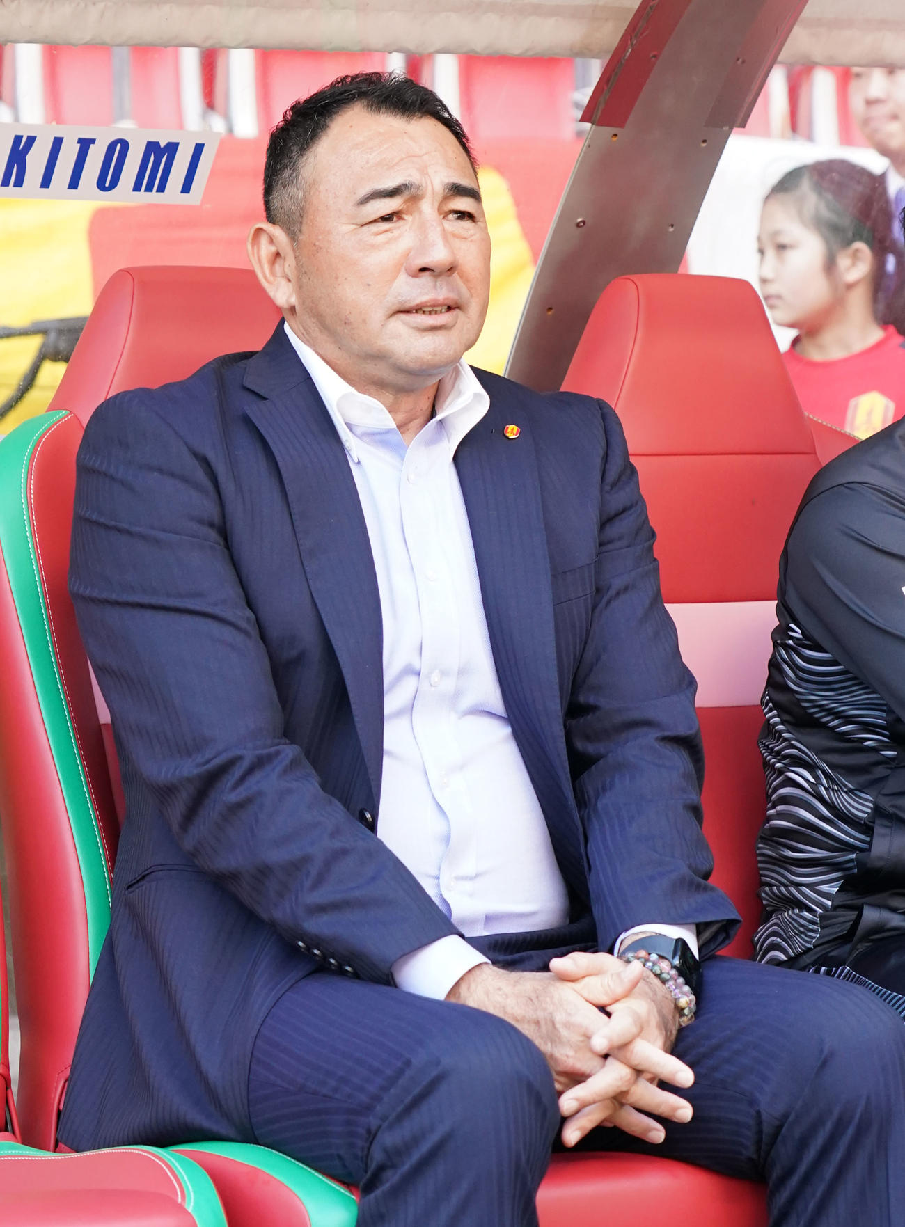 名古屋長谷川健太監督（2024年4月7日撮影）