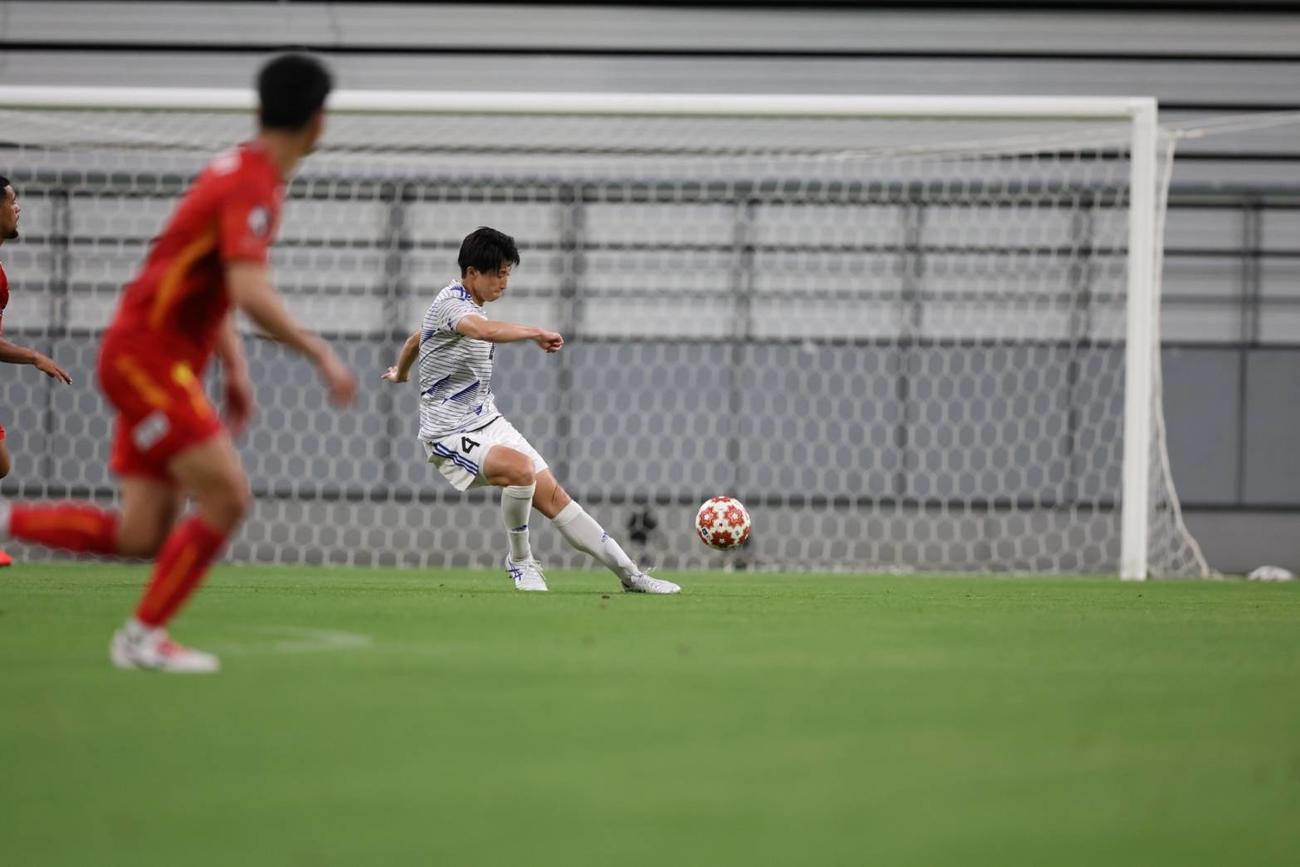 天皇杯2回戦でJ1名古屋を破った北信越1部JAPANサッカーカレッジDF安藤裕麻（JAPANサッカーカレッジ提供）