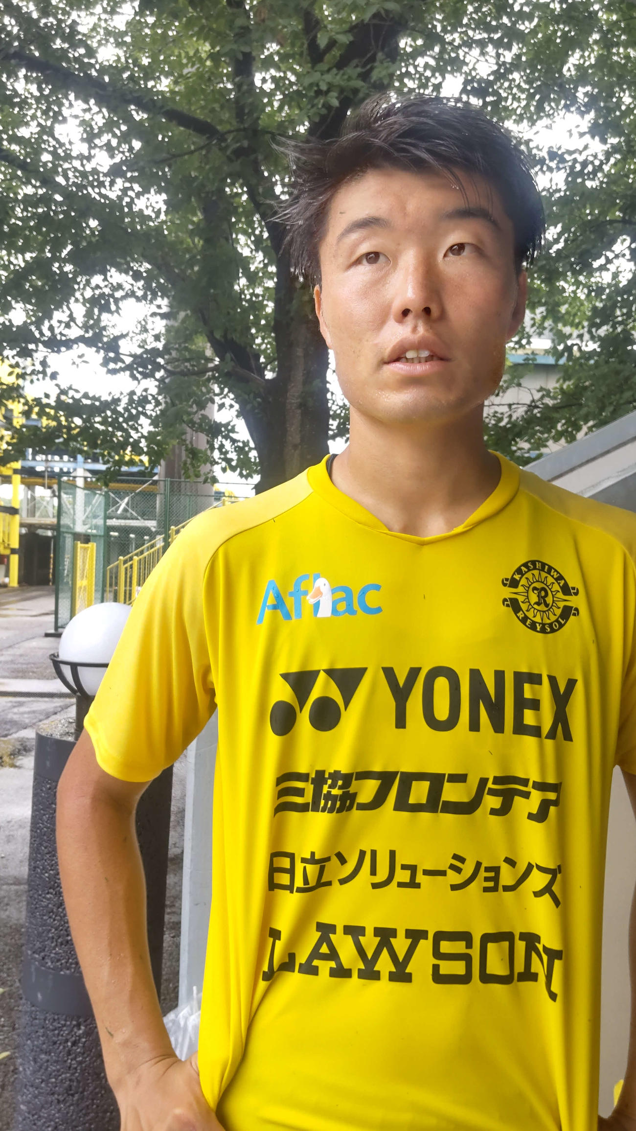 新天地でのデビューへ意欲を見せる柏FW垣田