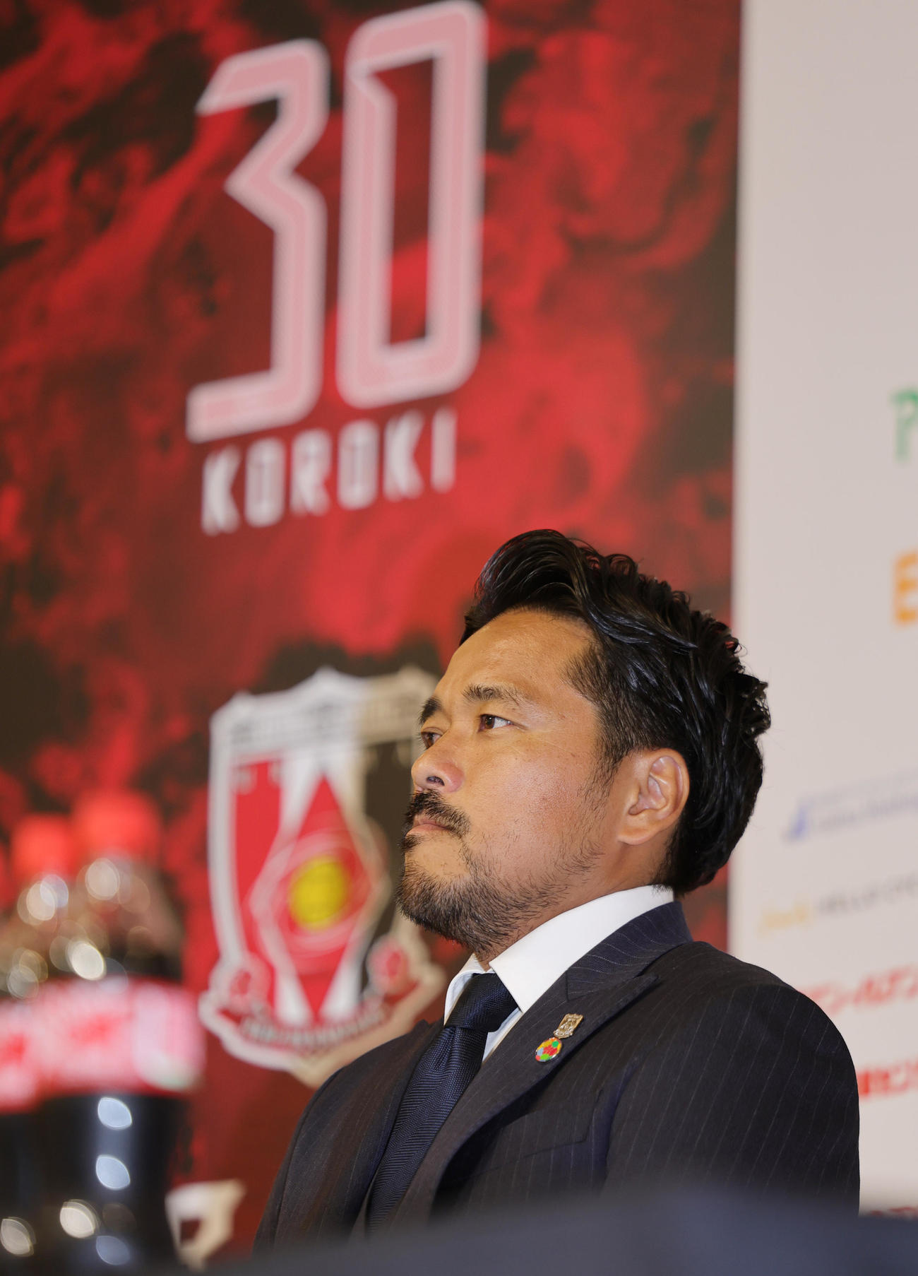 引退を発表した浦和興梠（撮影・野上伸悟）
