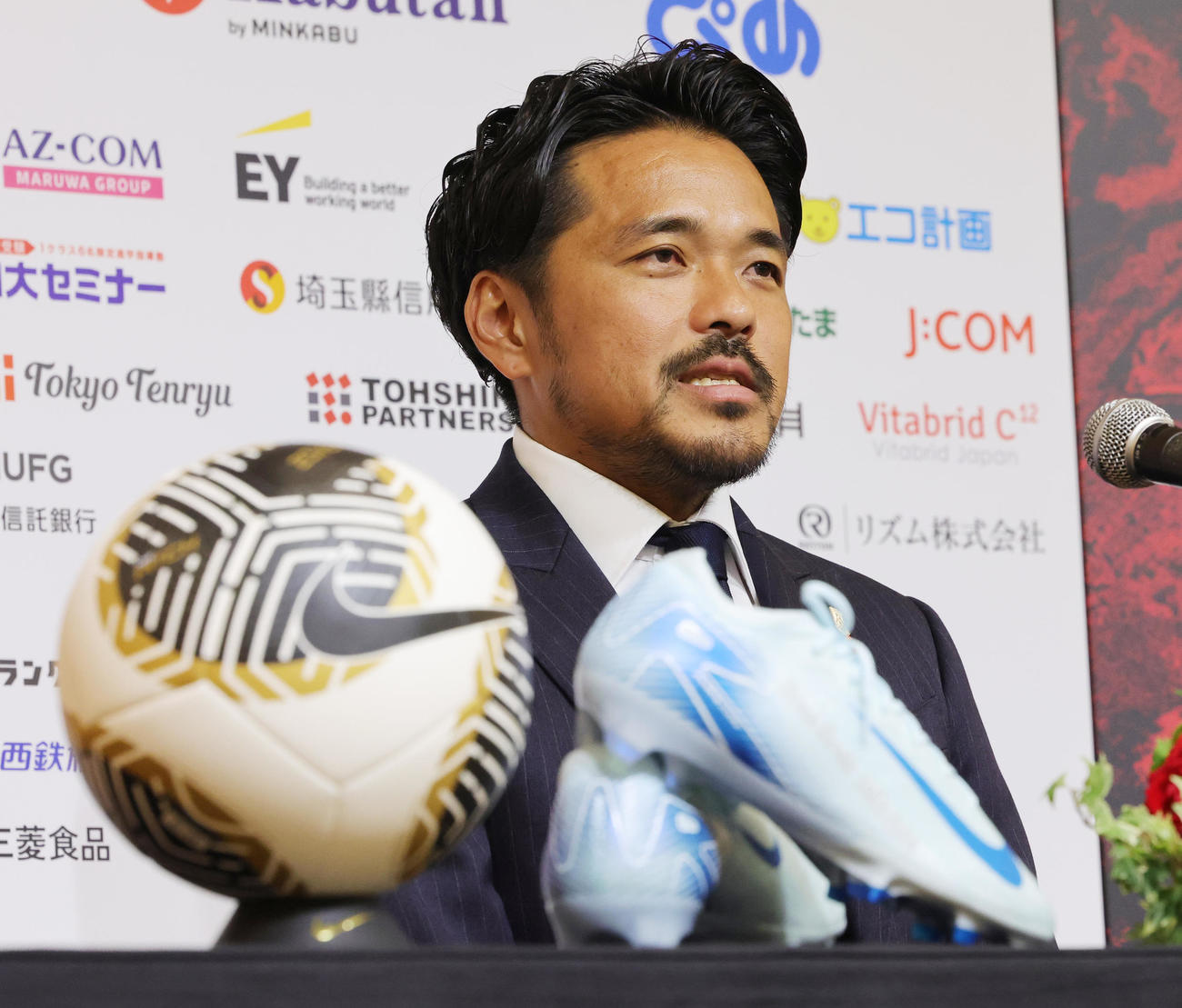 今季限りでの引退を発表した浦和興梠（撮影・野上伸悟）