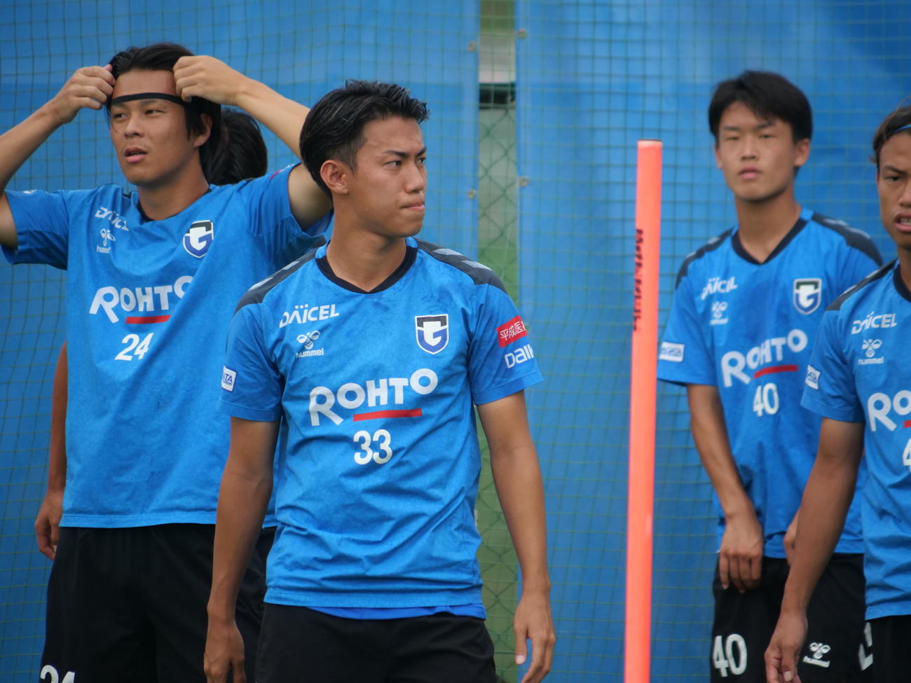 天皇杯の湘南戦に向けて調整するG大阪DF中野伸哉（C）GAMBAOSAKA