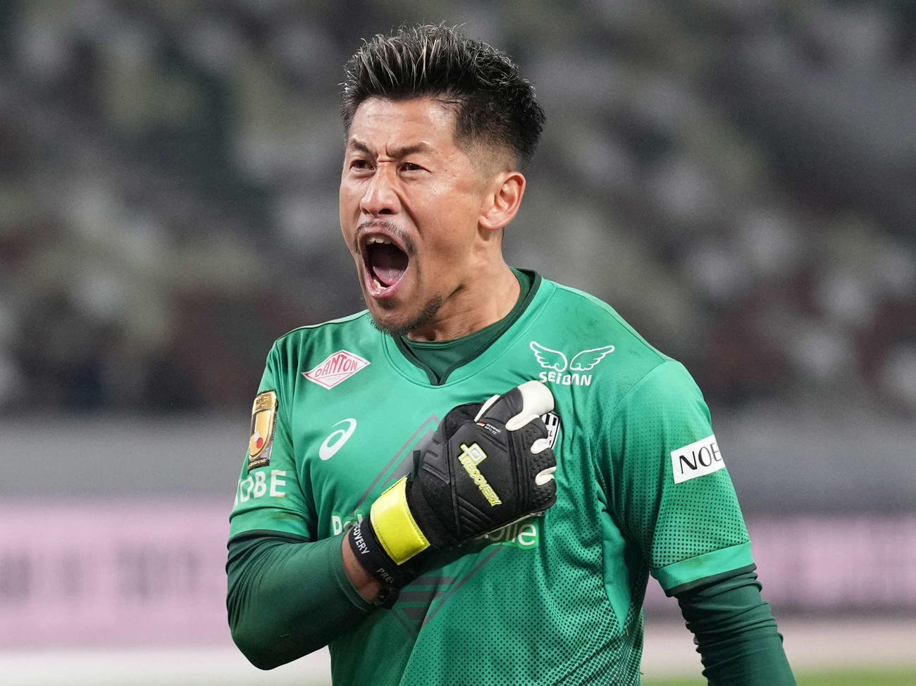 神戸GK新井章太（2024年2月7日撮影）