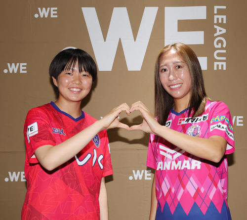 開幕節で対戦すノジマ相模原榊原（左）とC大阪ヤンマー脇阪（撮影・野上伸悟）