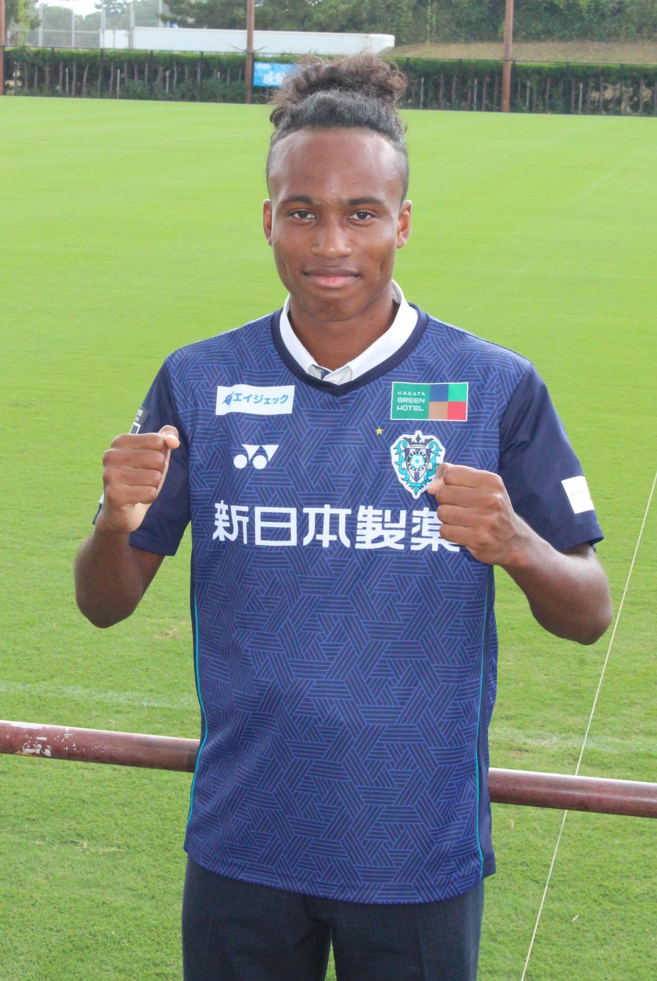 来季トップチーム昇格へ意気込む福岡ユースFWサニブラウン・ハナン（撮影・菊川光一）
