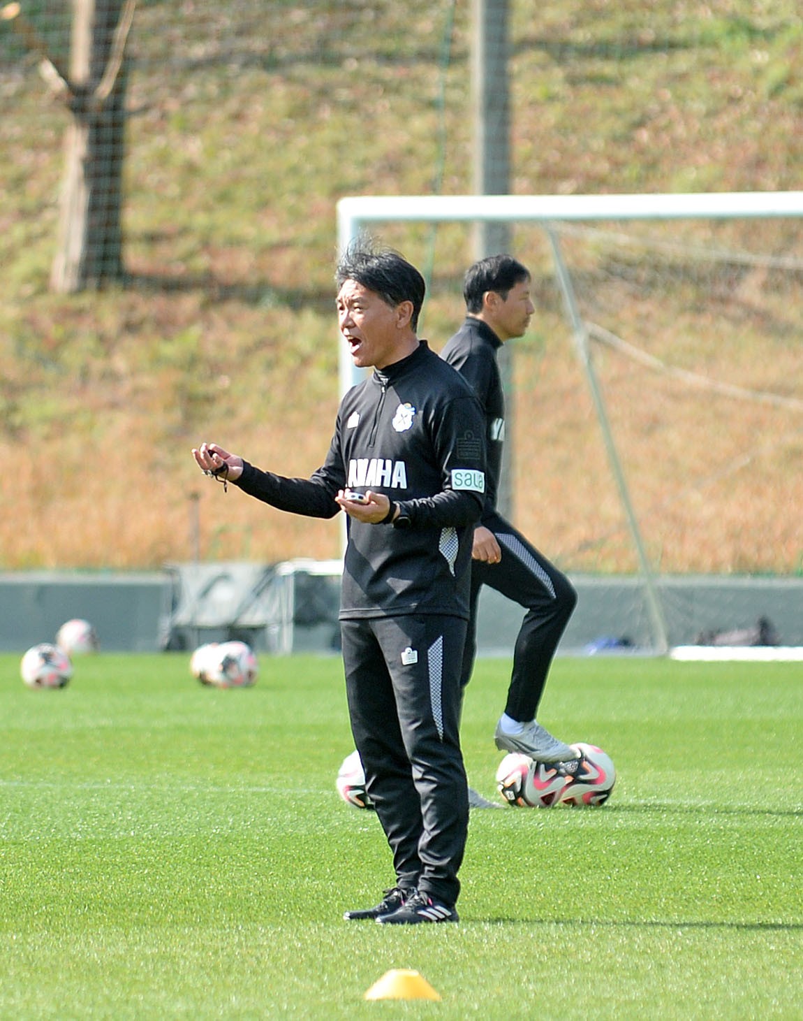 磐田横内監督（2024年2月20日撮影）
