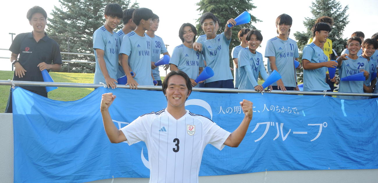 総理大臣杯初の決勝進出に大きく貢献した新潟医療福祉大・成瀬（撮影・小林忠）