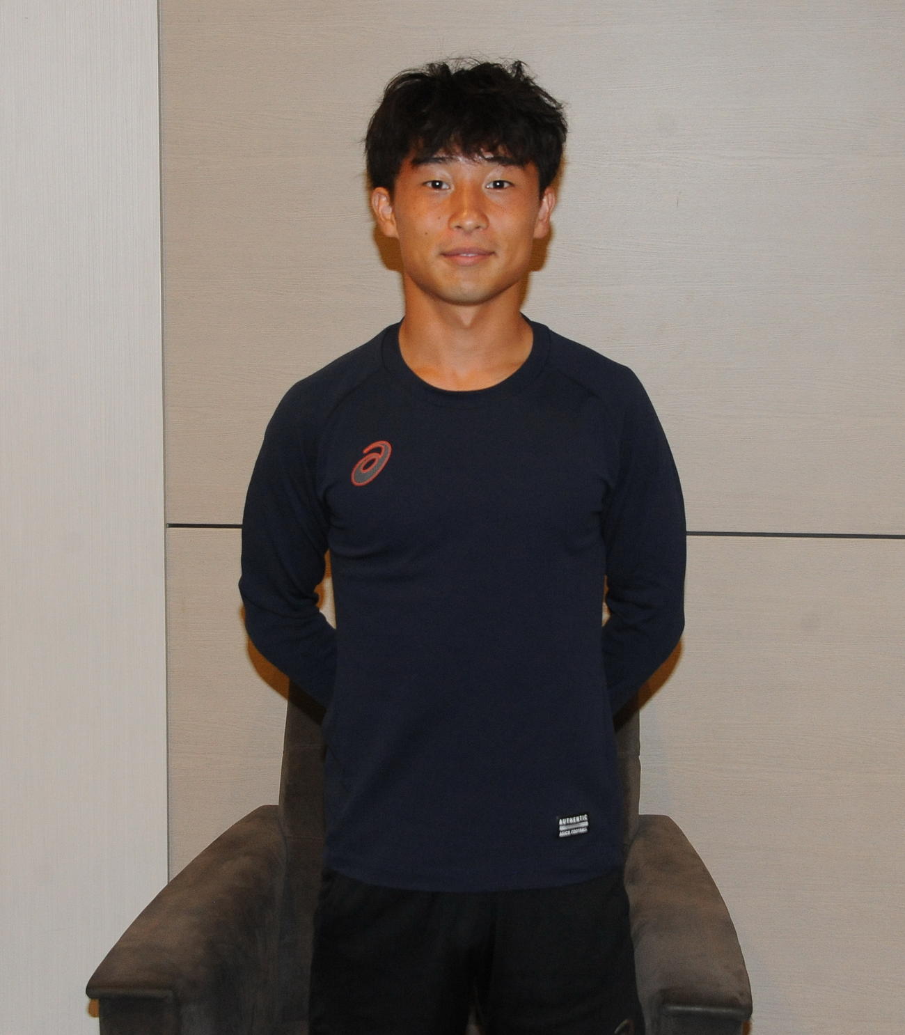 新潟医療福祉大との総理大臣杯決勝に臨む新潟U－18出身の阪南大・小田（撮影・小林忠）