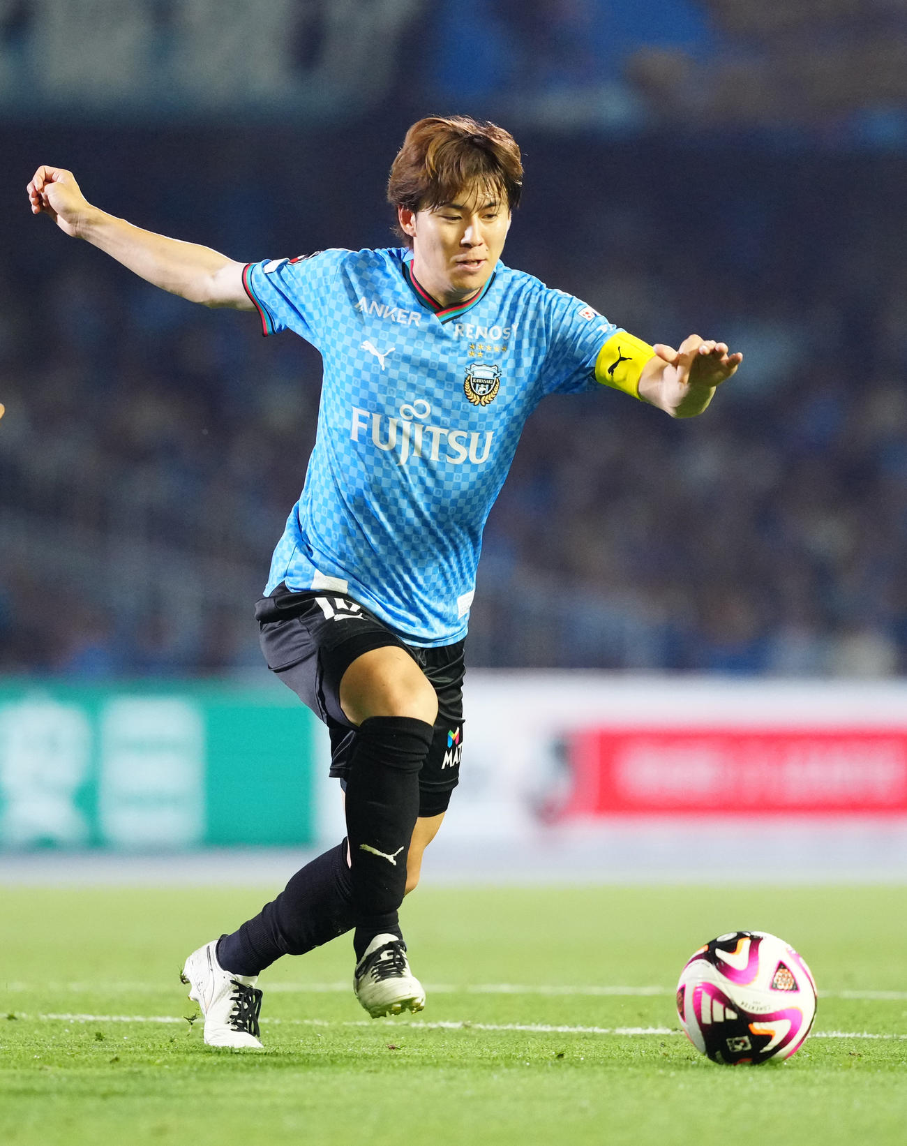 川崎F脇坂泰斗（2024年6月26日撮影）