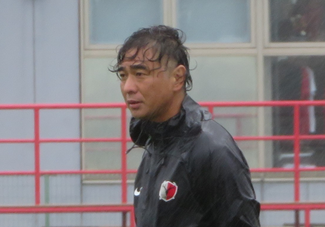 J1鹿島の新コーチに就任した本山雅志氏（撮影・佐藤成）