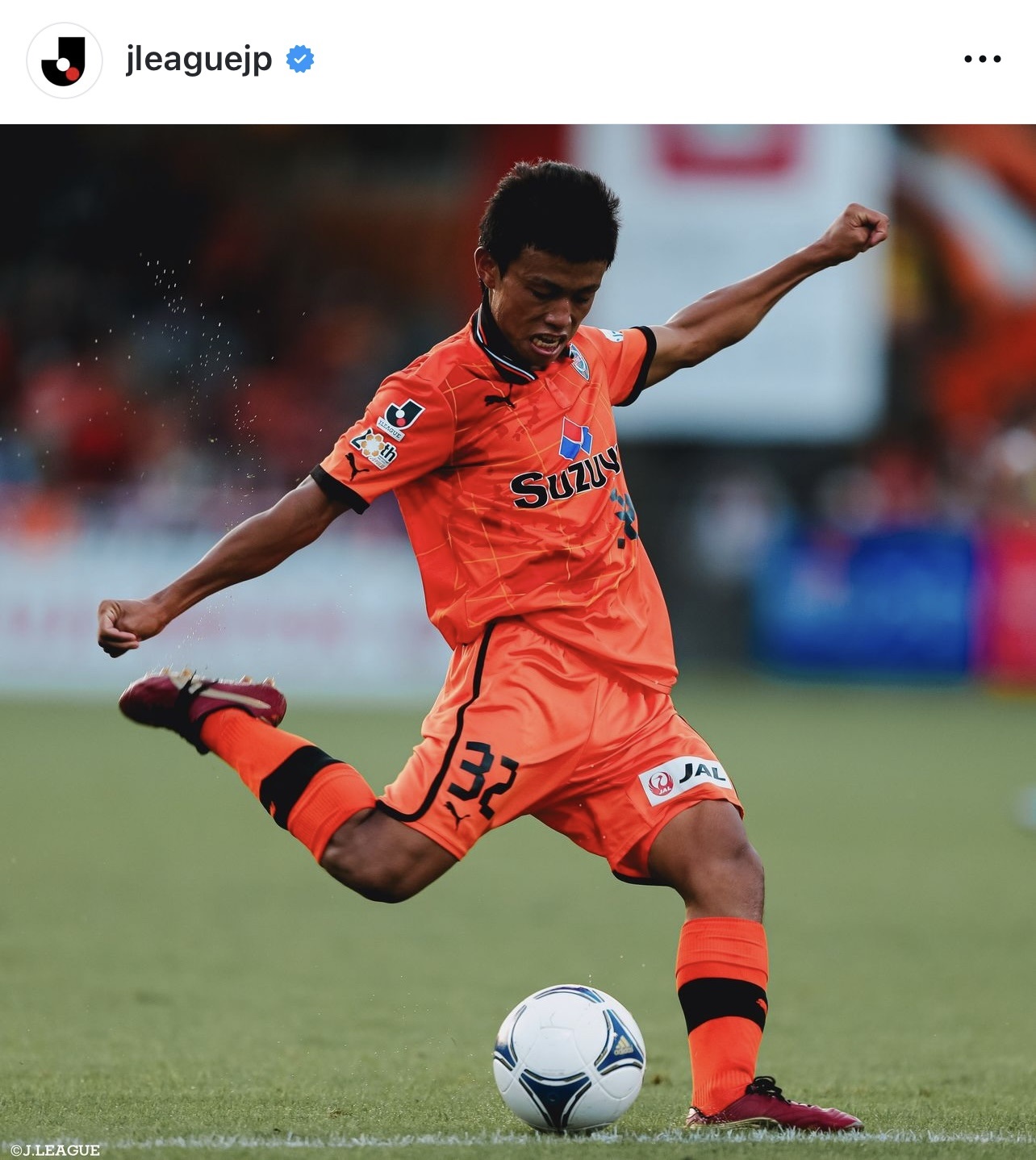 Jリーグ公式インスタグラムから