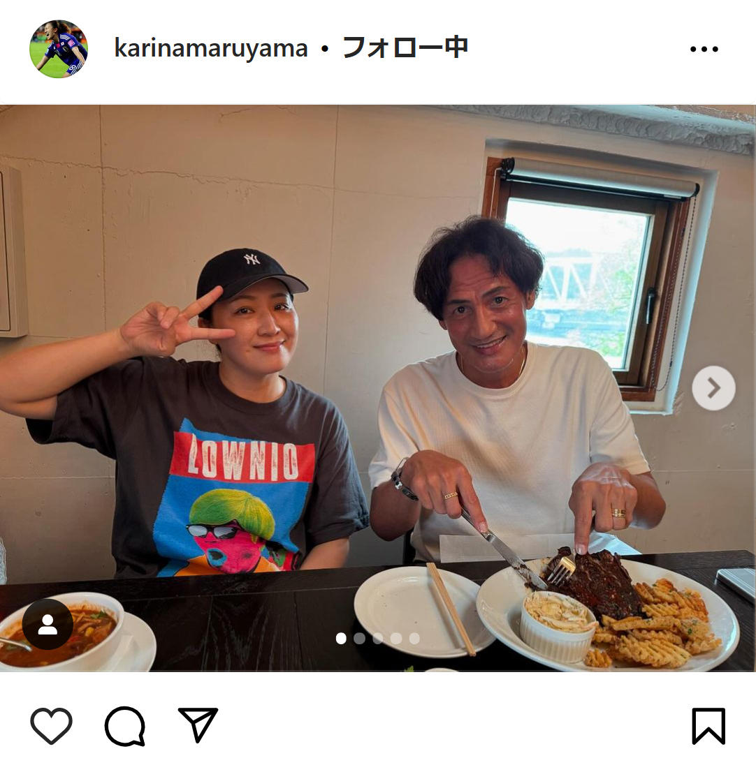 丸山桂里奈のインスタグラムから