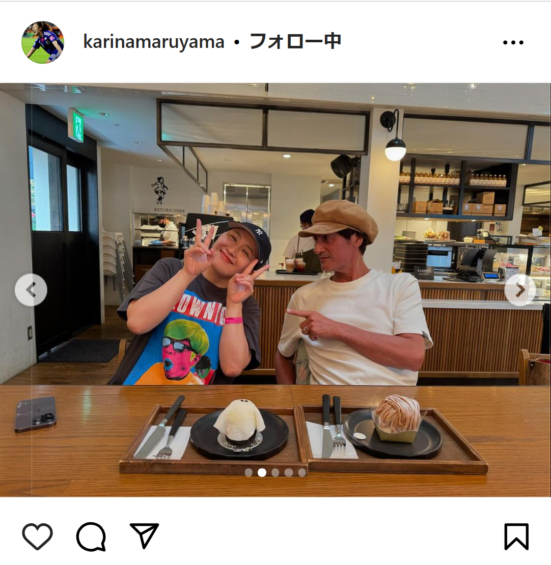 丸山桂里奈のインスタグラムから
