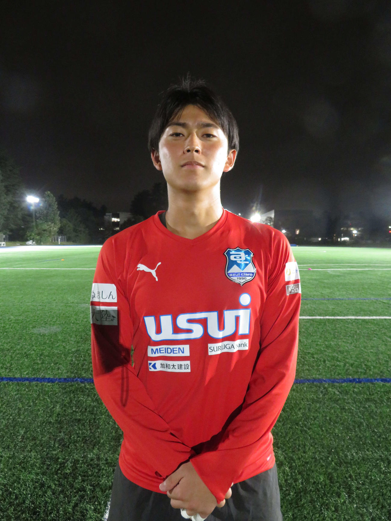 東京学芸大学蹴球部外川陽登主将（撮影・佐藤成）