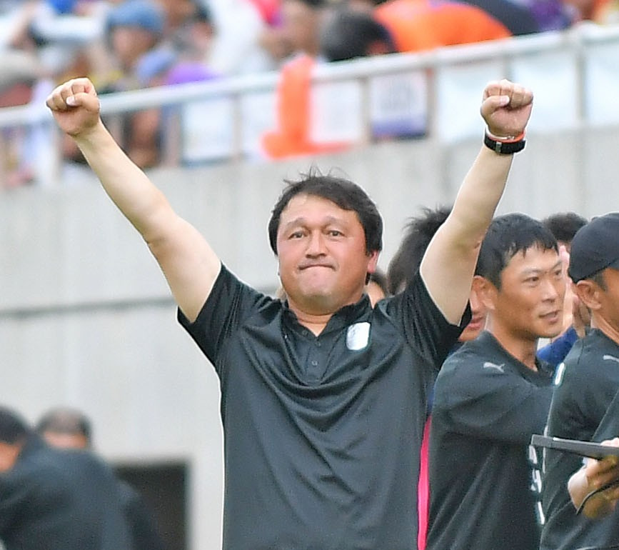 清水の秋葉忠宏監督（2024年9月22日撮影）