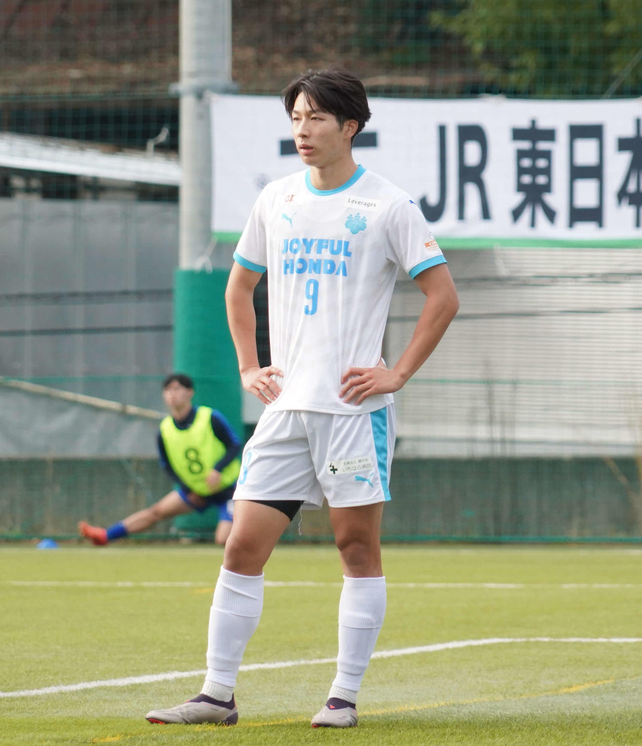 JR東日本カップ2024　第98回関東大学サッカーリーグ戦1部の桐蔭横浜大－筑波大戦でプレーする筑波大FW内野航太郎（撮影・佐藤成）
