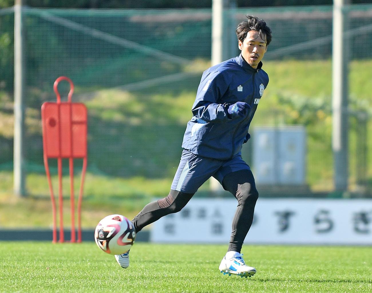 現役ラストマッチに向けて調整に励む磐田山田