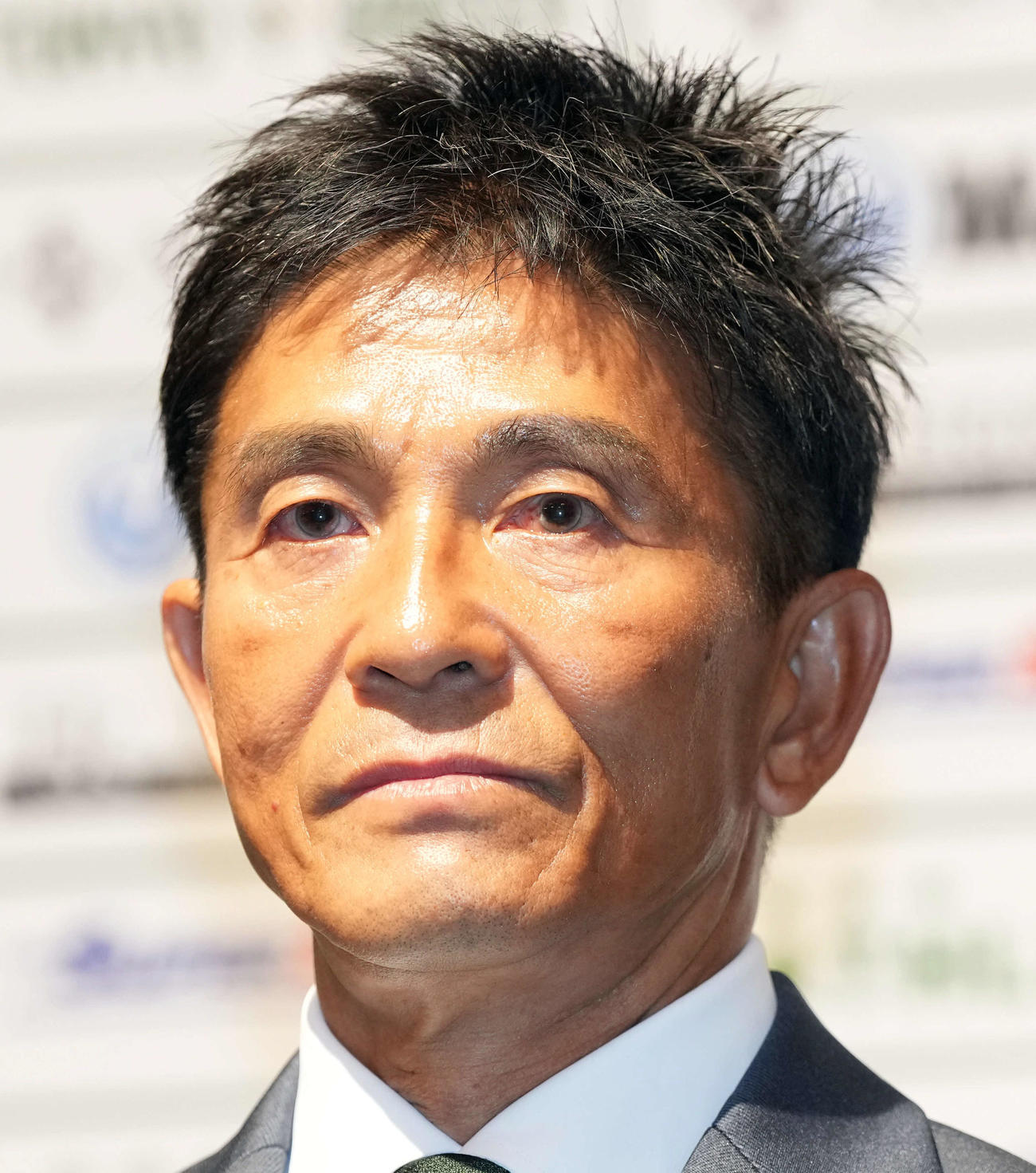 2024シーズンを6位で終了し、総括会見を行った東京V城福監督撮影・たえ見朱実）