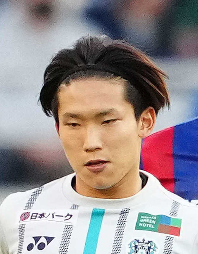 福岡MF北島祐二（2021年12月4日撮影）