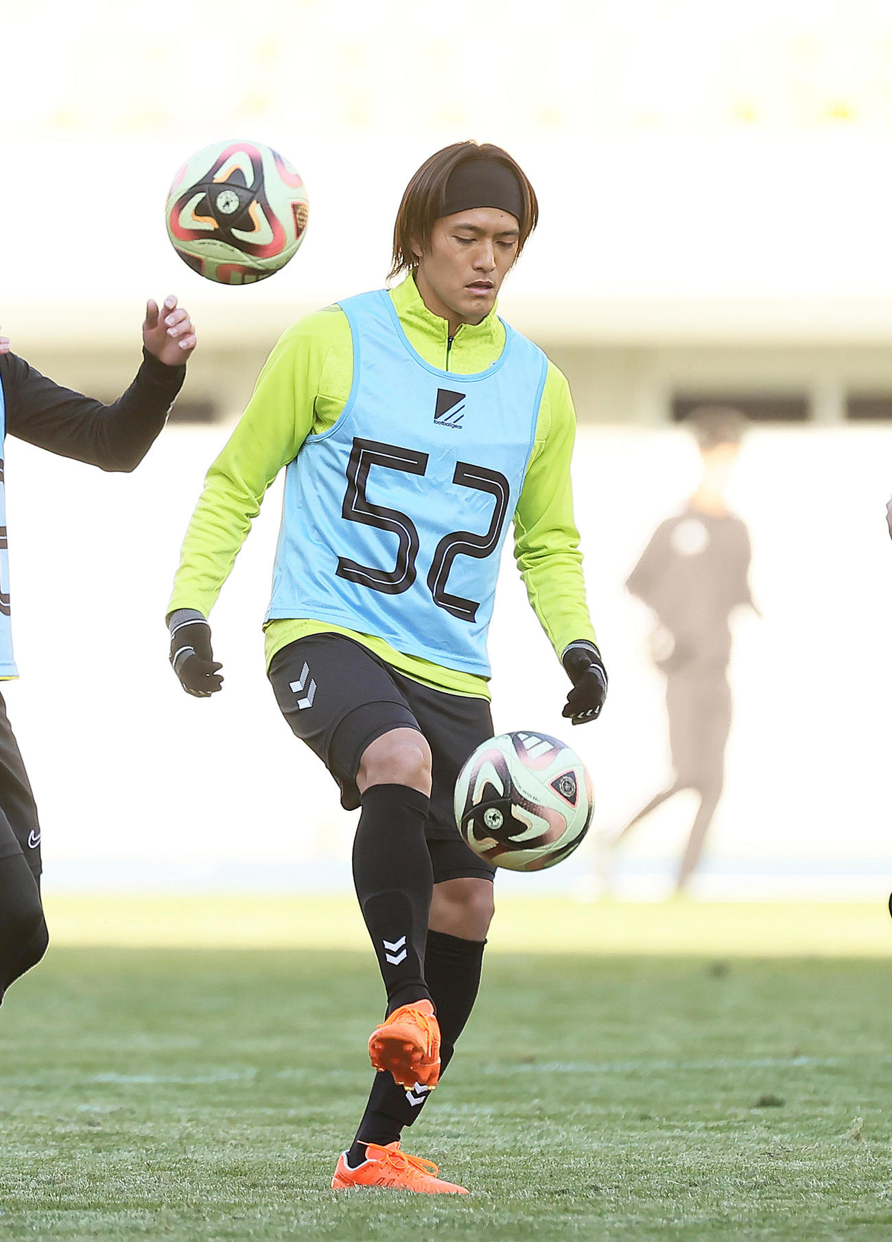 トライアウトに臨む高木（撮影・足立雅史）