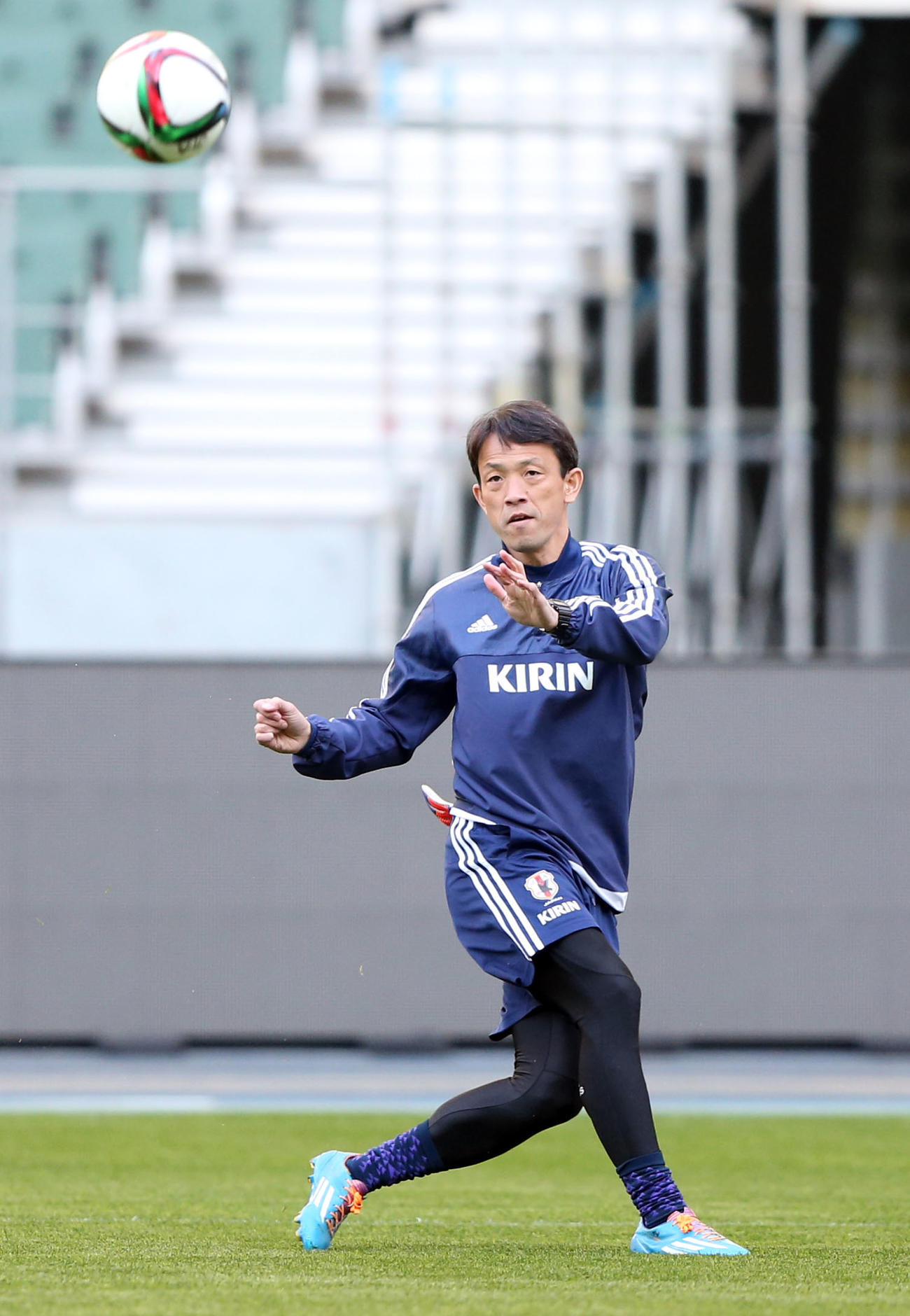サッカー日本代表大分合宿　国際親善試合キリンチャレンジカップ2015チュニジア戦関連　浜野征哉GKコーチ（2015年3月25日撮影）