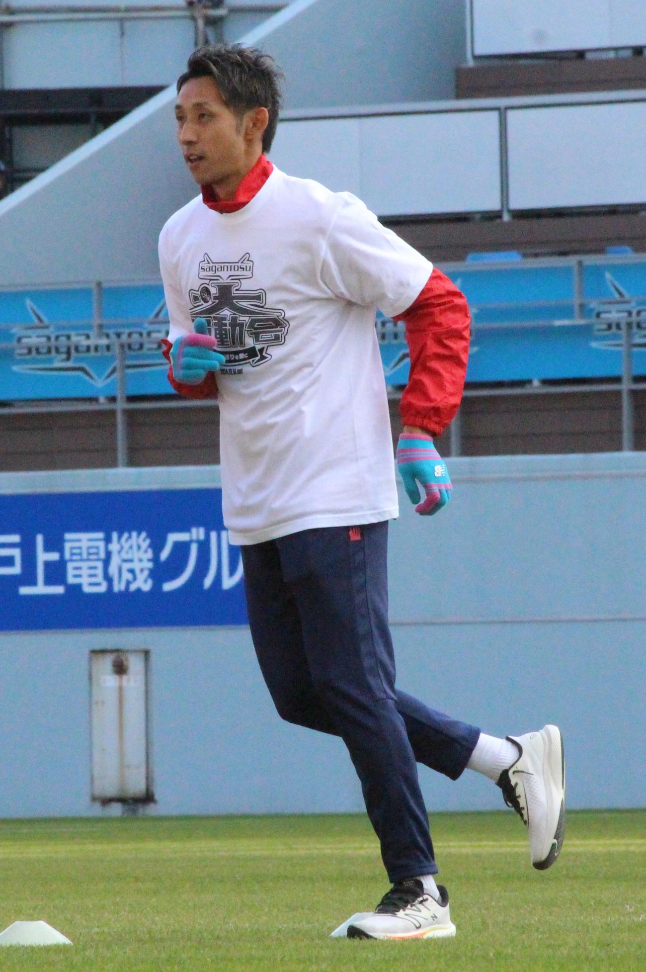 鳥栖のファン感謝イベントに参加したGK朴一圭（撮影・菊川光一）