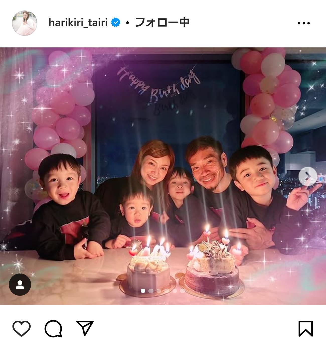 平愛梨のインスタグラムから
