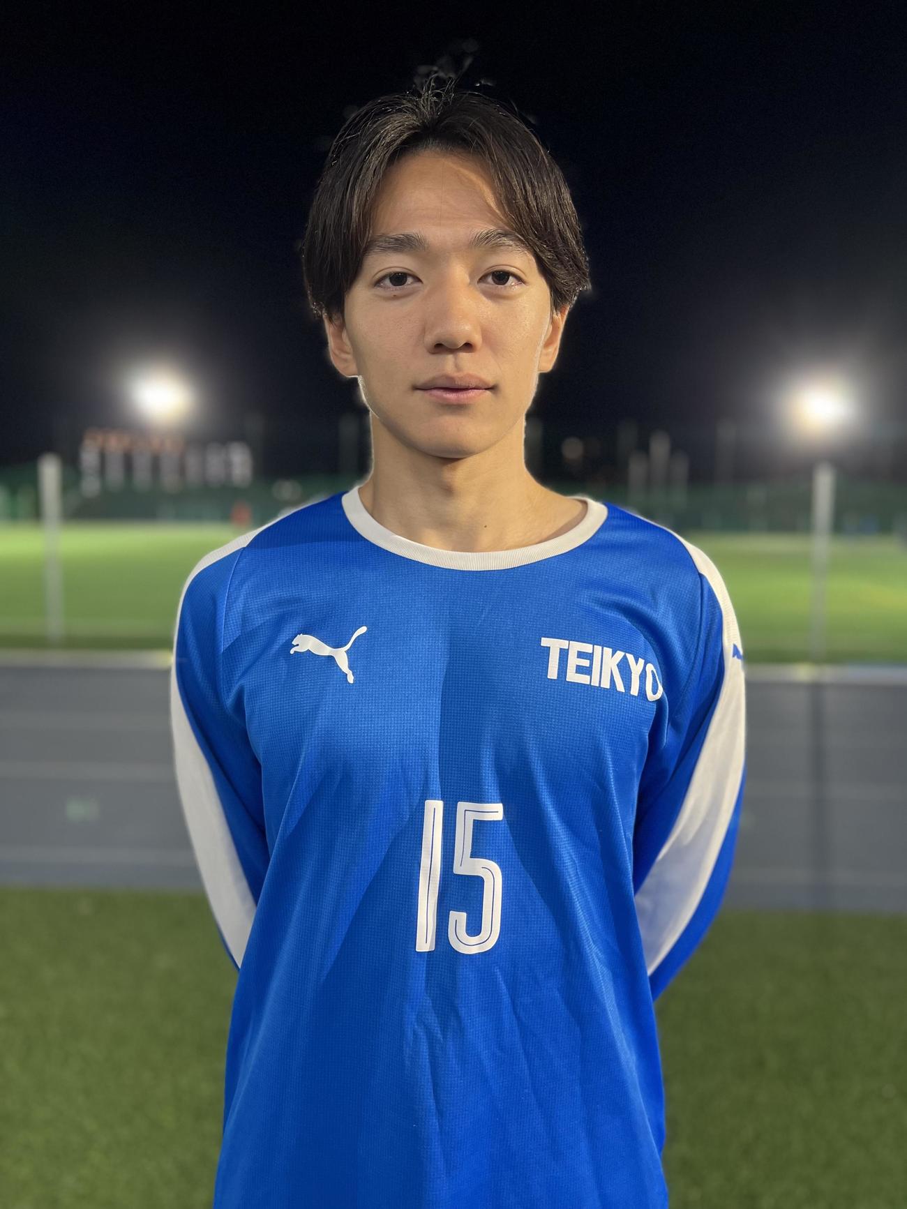 第103回全国高校サッカー選手権大会に出場する帝京DF大舘琉史朗（撮影・佐藤成）