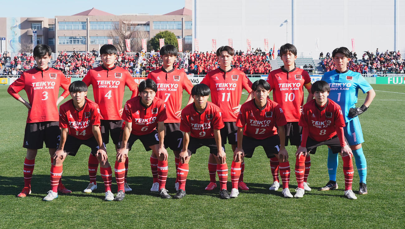 帝京大可児対大分鶴崎　帝京大可児の選手たち（撮影・菅敏）