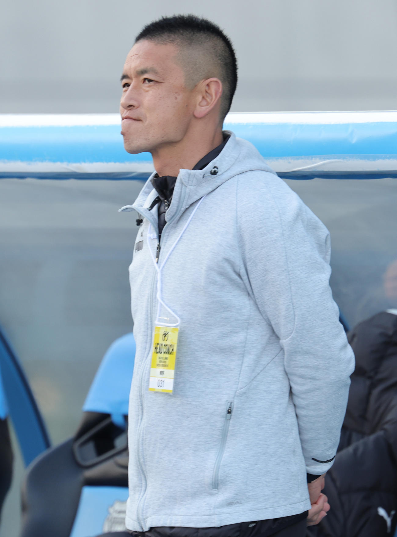 明秀学園日立対帝京　帝京・藤倉監督（撮影・野上伸悟）