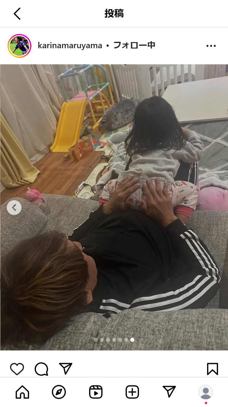 丸山桂里奈のインスタグラムから