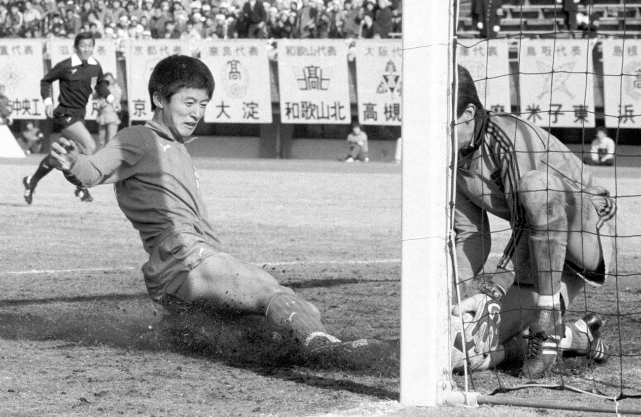 清水東時代の武田修宏（1984年1月7日撮影）