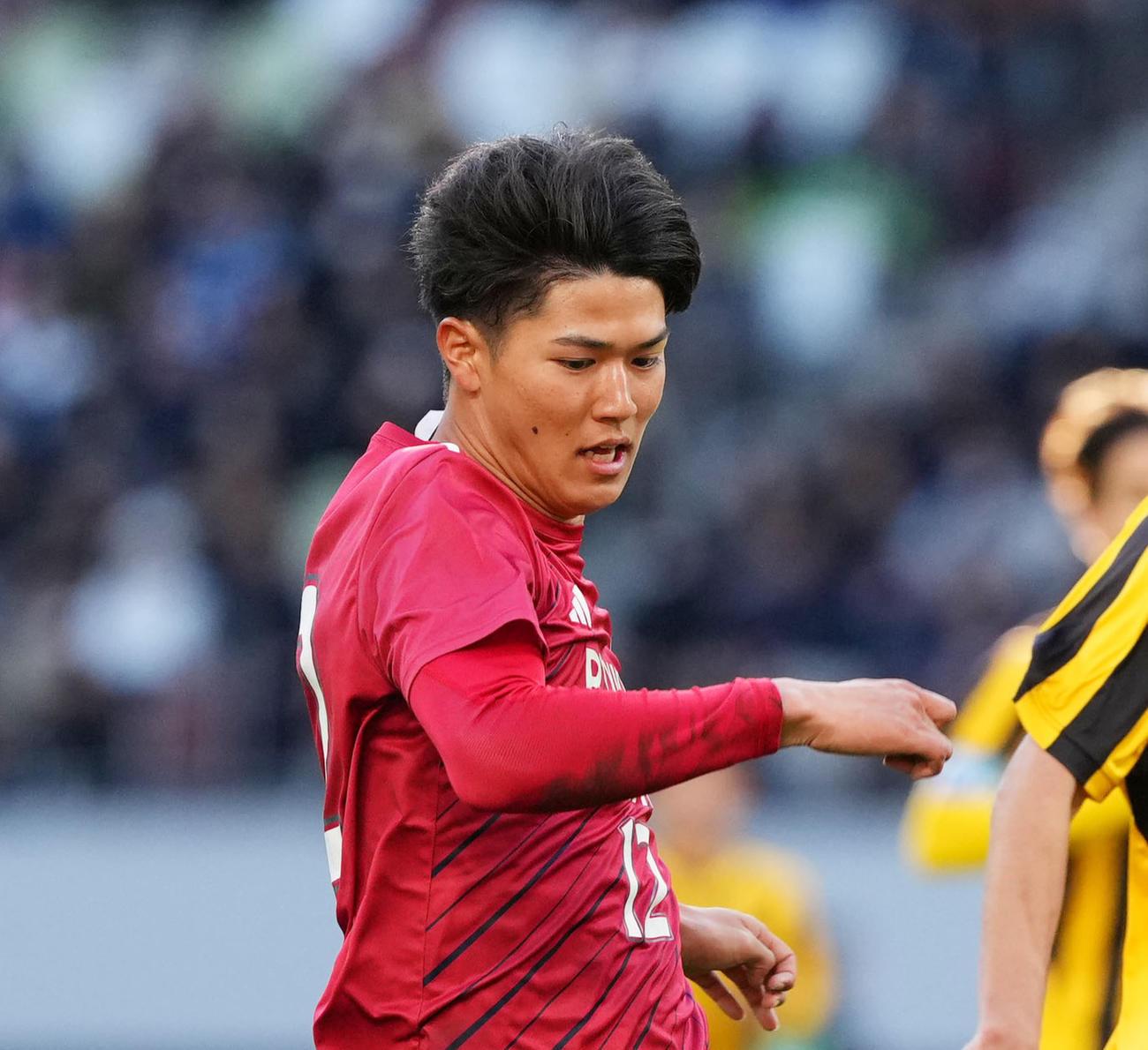 流通経大柏・松本果成（2025年1月11日撮影）
