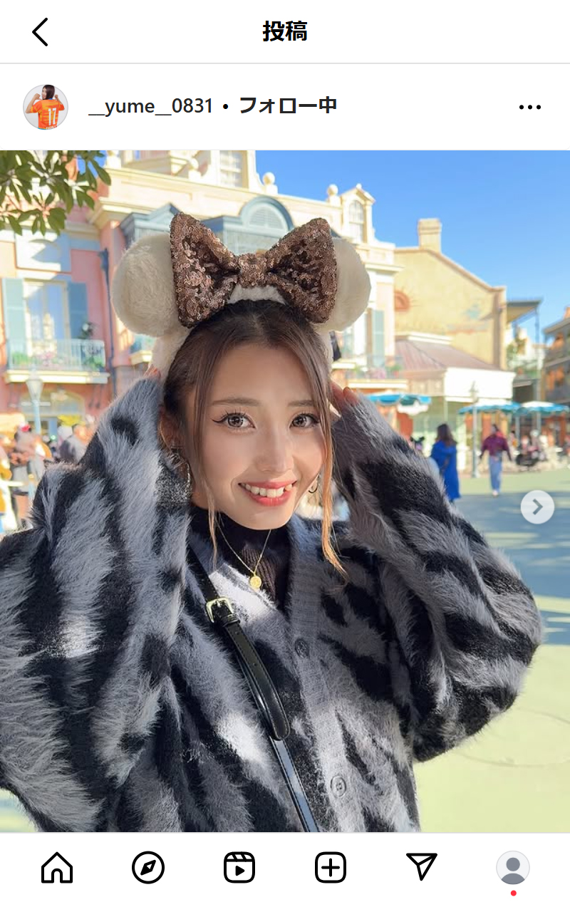 滝川結女のインスタグラムから