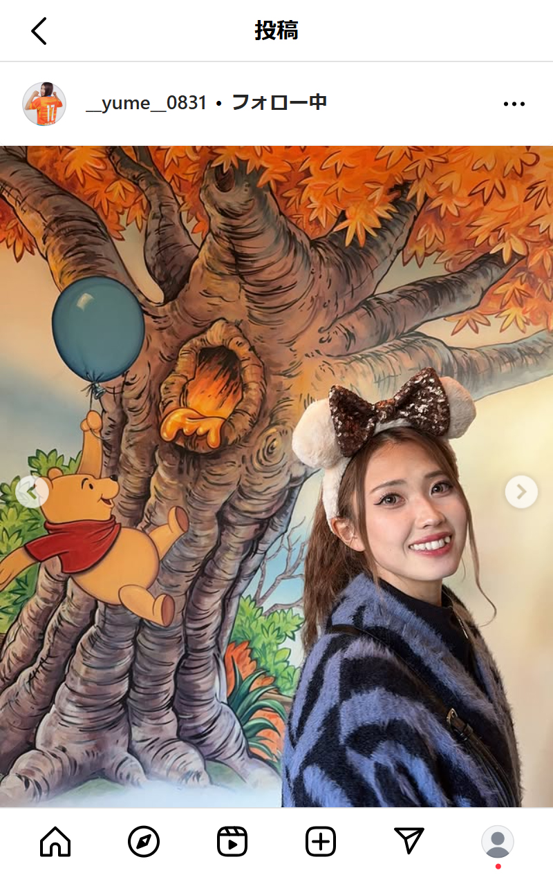 滝川結女のインスタグラムから