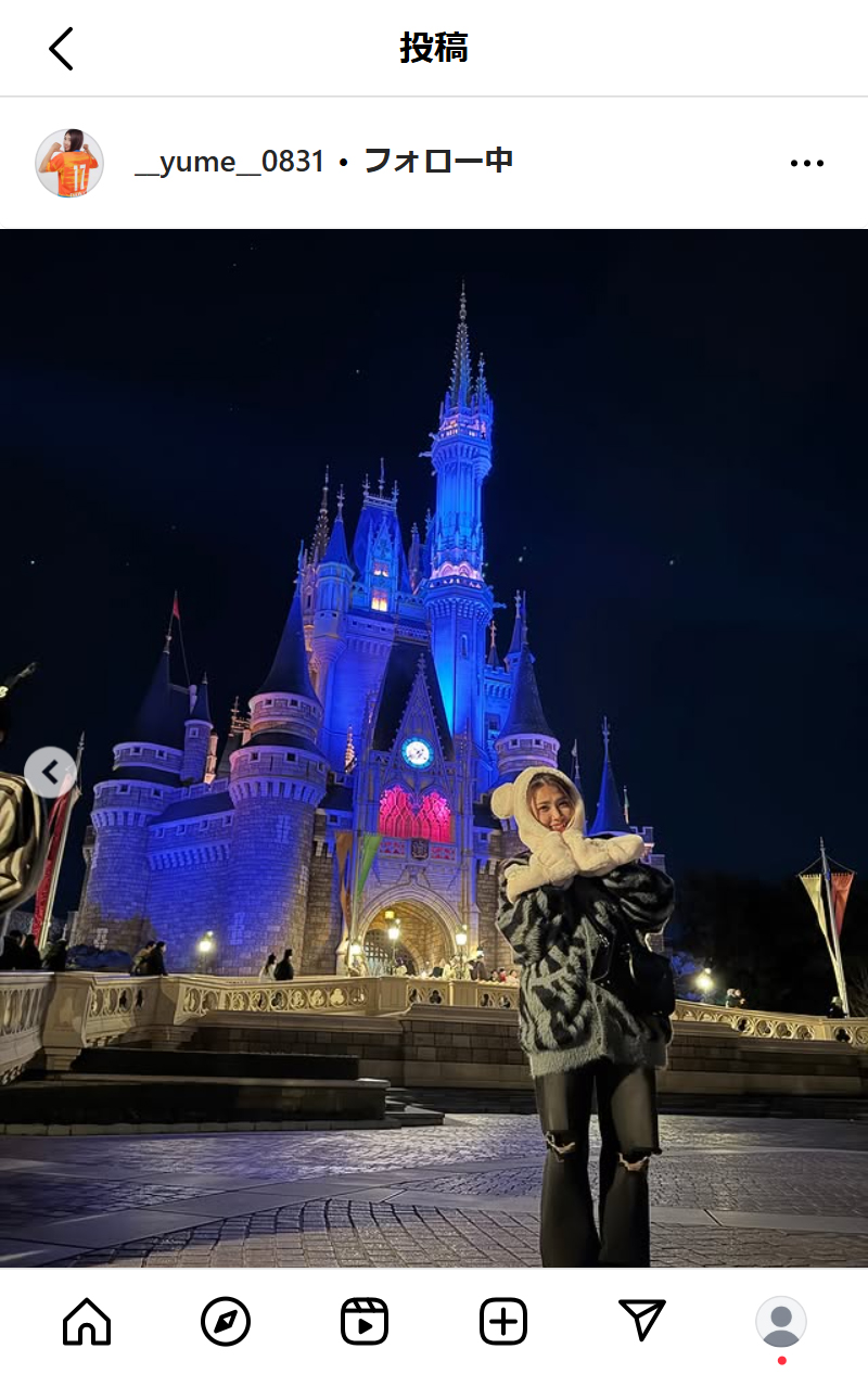 滝川結女のインスタグラムから
