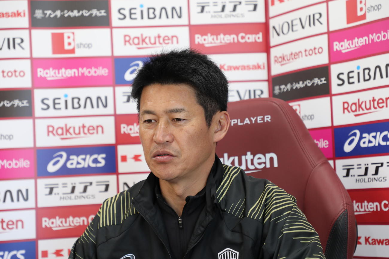 浦和との開幕戦前のオンライン取材に応じる神戸の吉田監督（C）VISSEL KOBE