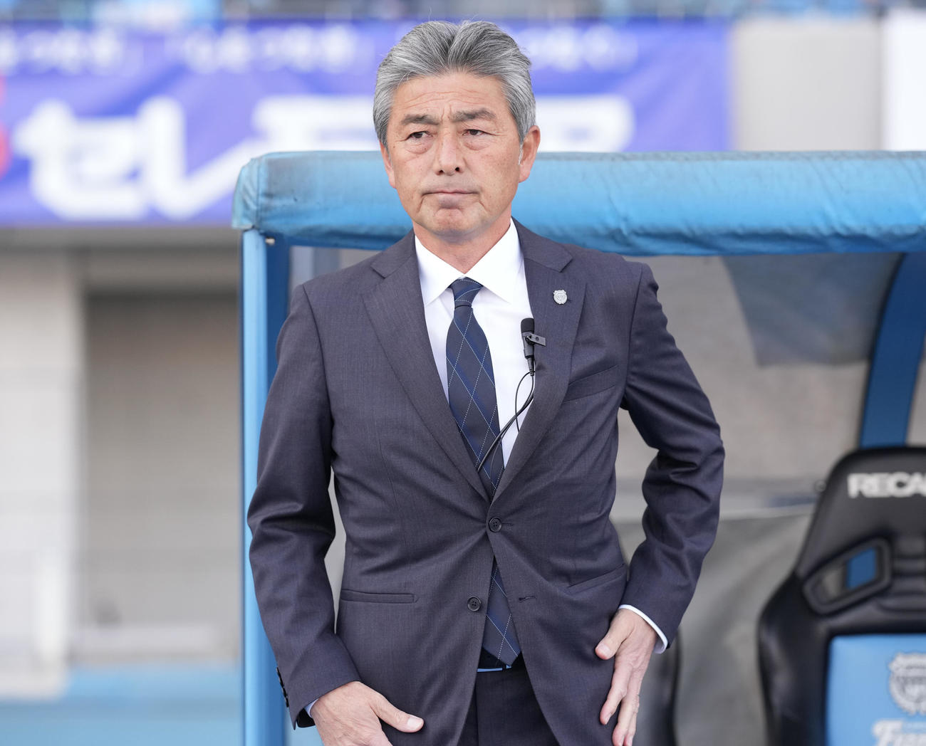 川崎F対名古屋　試合に臨む川崎F長谷部監督（撮影・鈴木みどり）