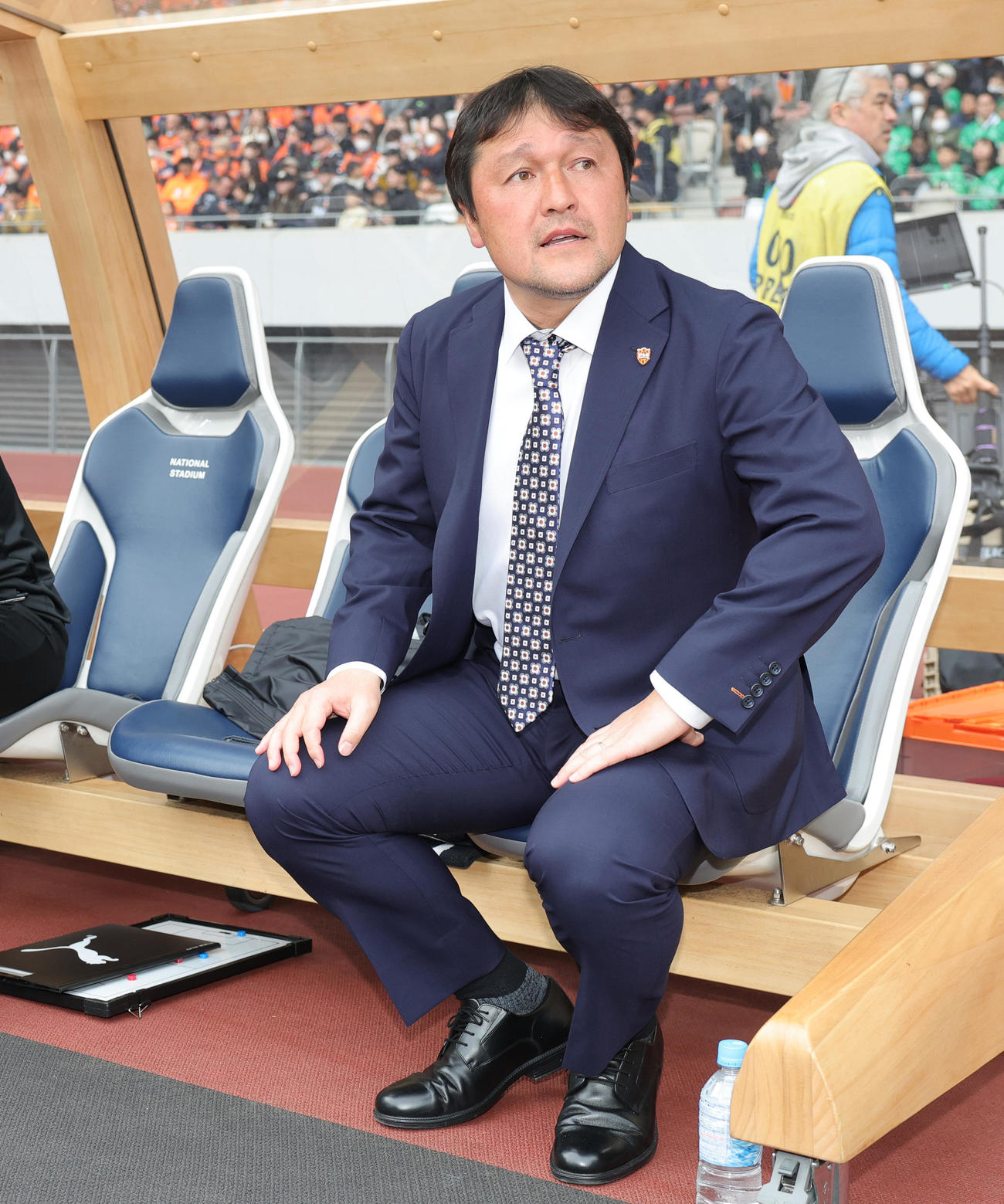 東京V対清水　清水秋葉監督（撮影・野上伸悟）