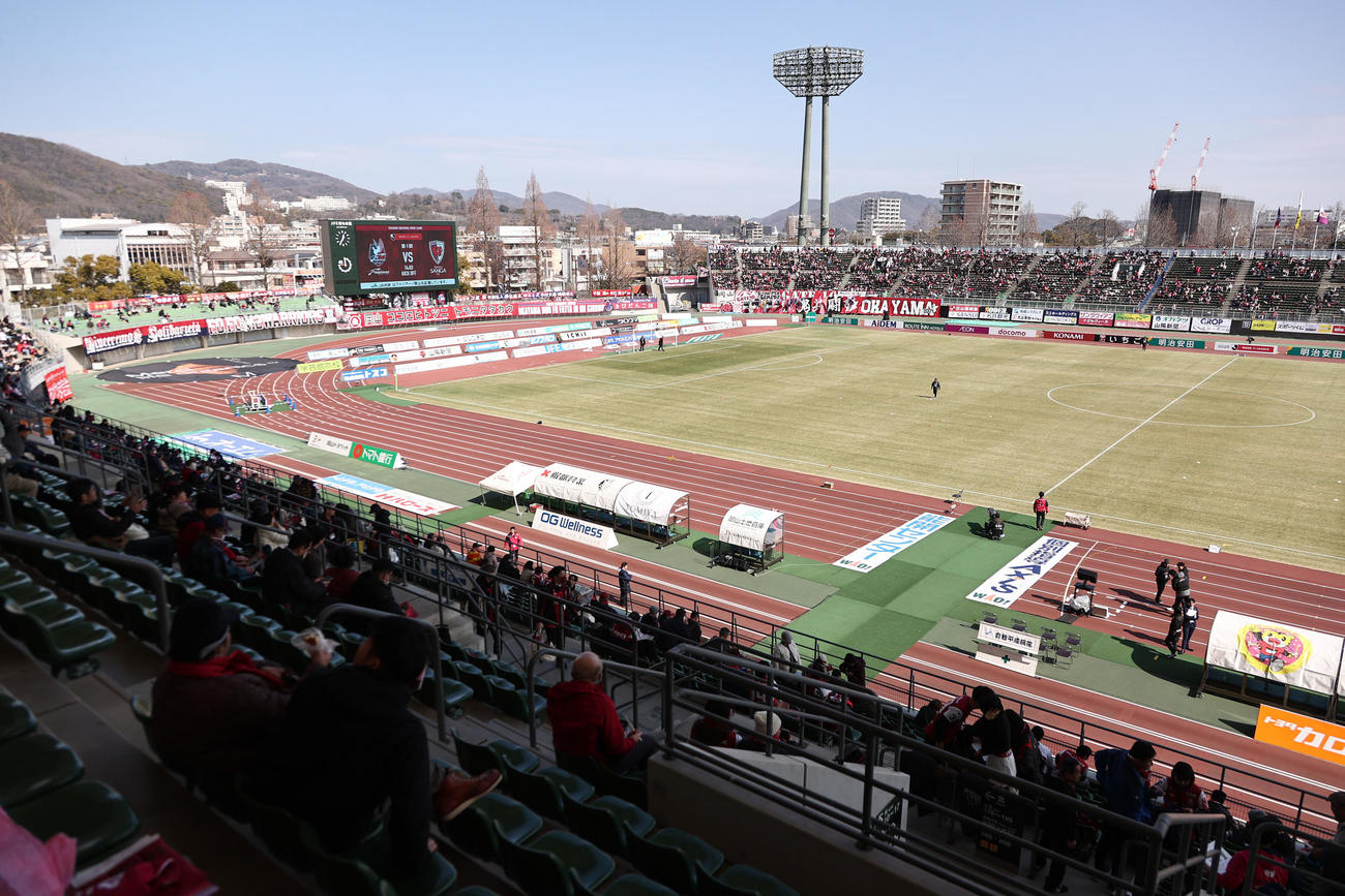 JFE晴れの国スタジアム（2025年2月15日撮影）
