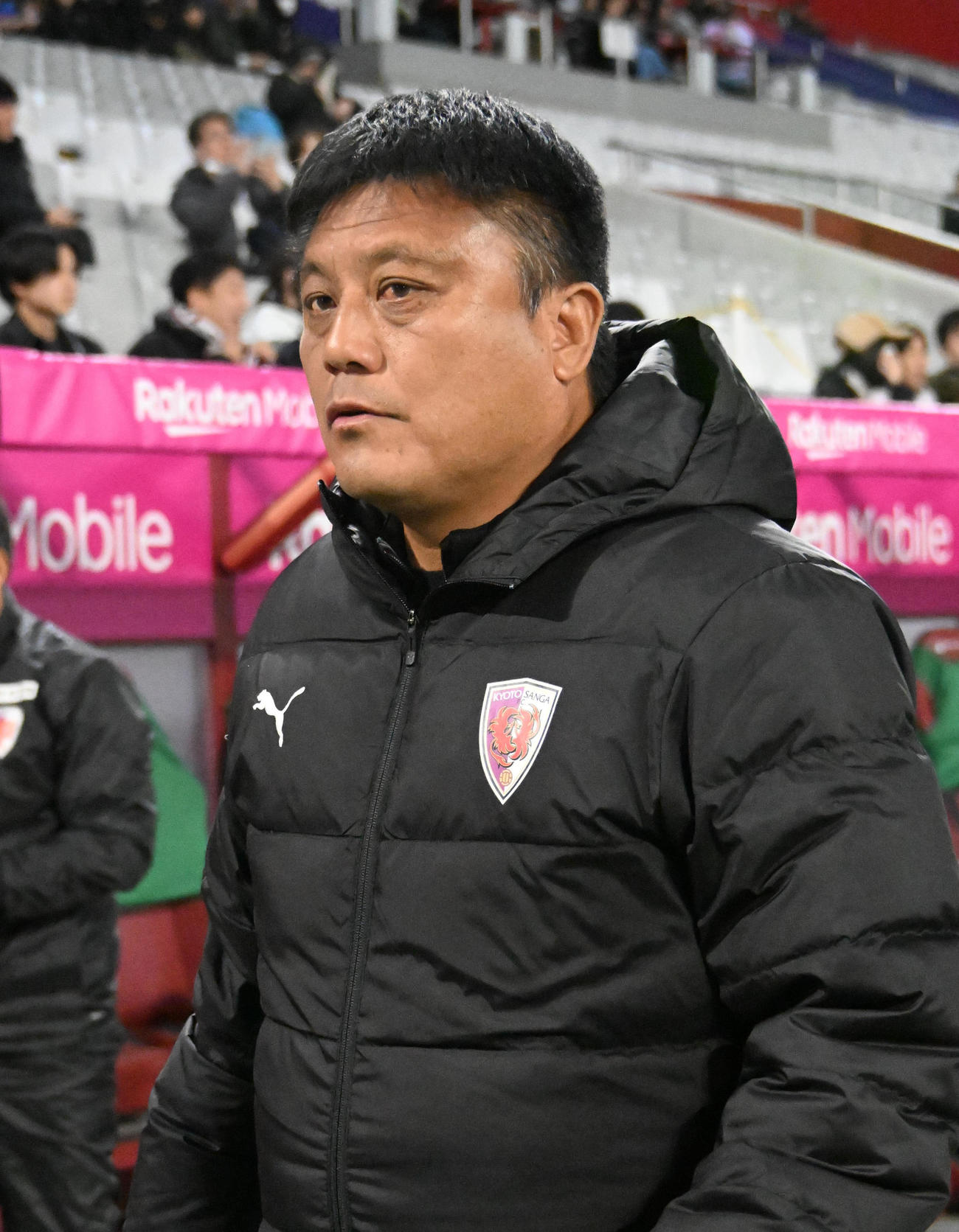 神戸対京都　神戸戦に挑む京都の曹貴裁監督（撮影・石井愛子）