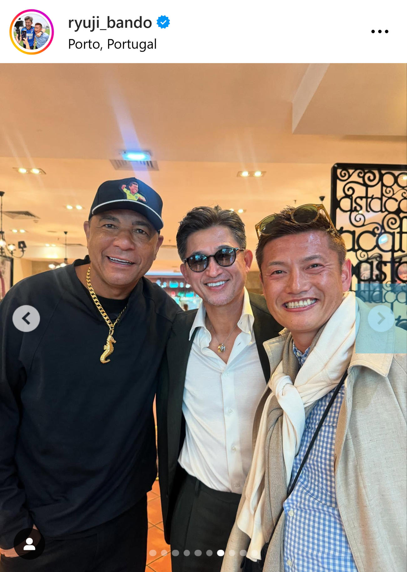 播戸竜二氏のインスタグラムから