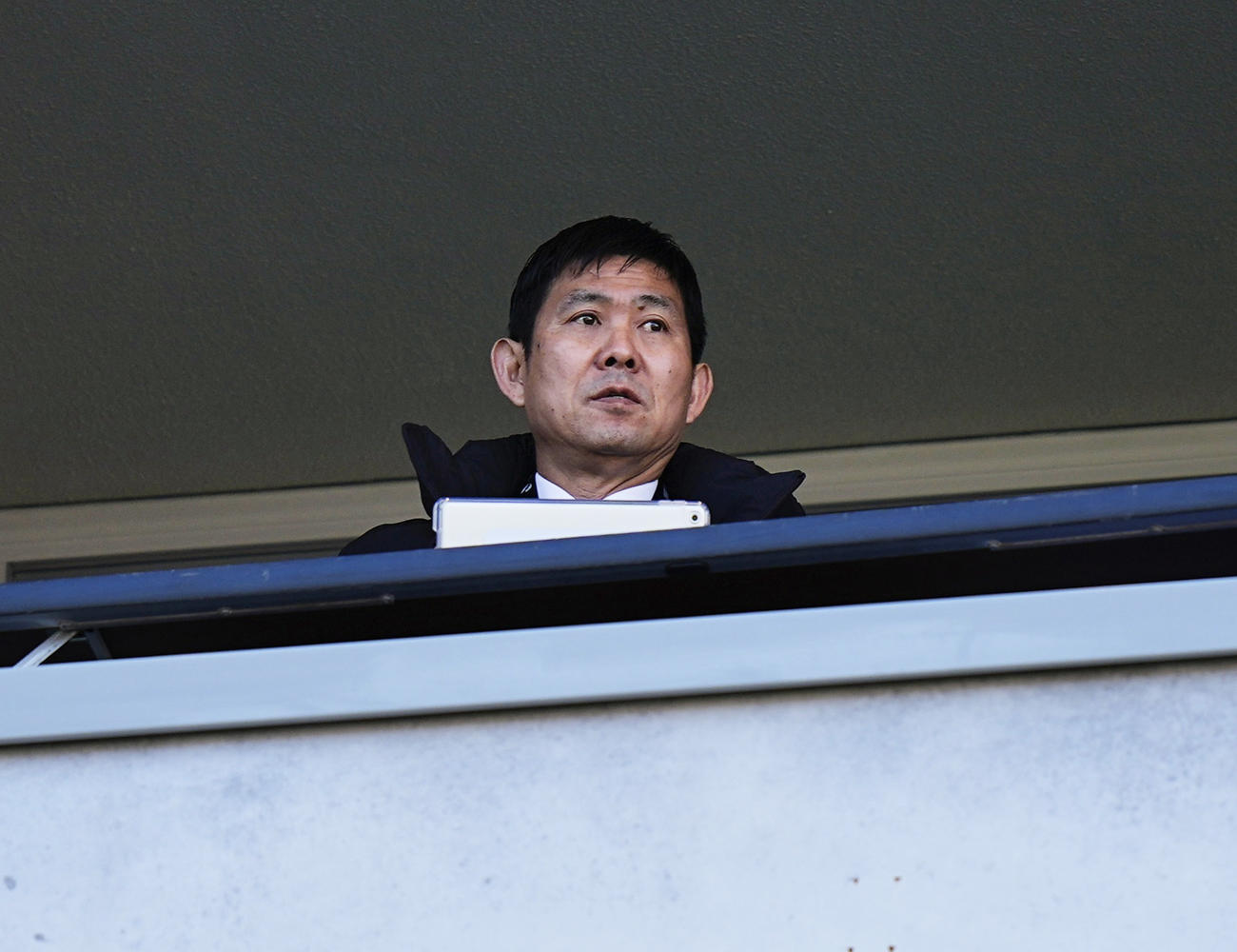 鹿島－FC東京戦の視察に訪れた森保監督（共同）
