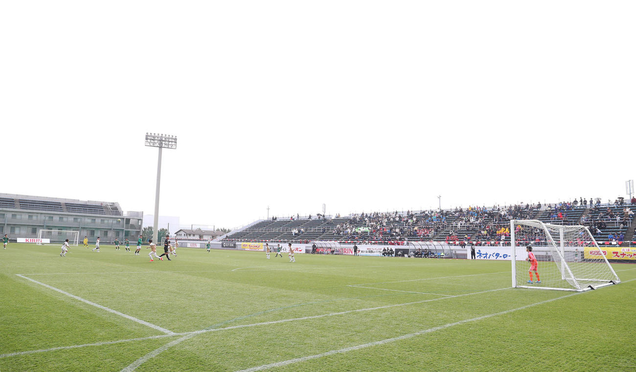フジパンCUPの決勝戦が行われたJグリーン堺（撮影・白石智彦）