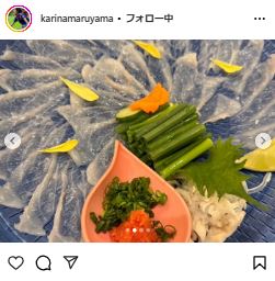 丸山桂里奈のインスタグラムから